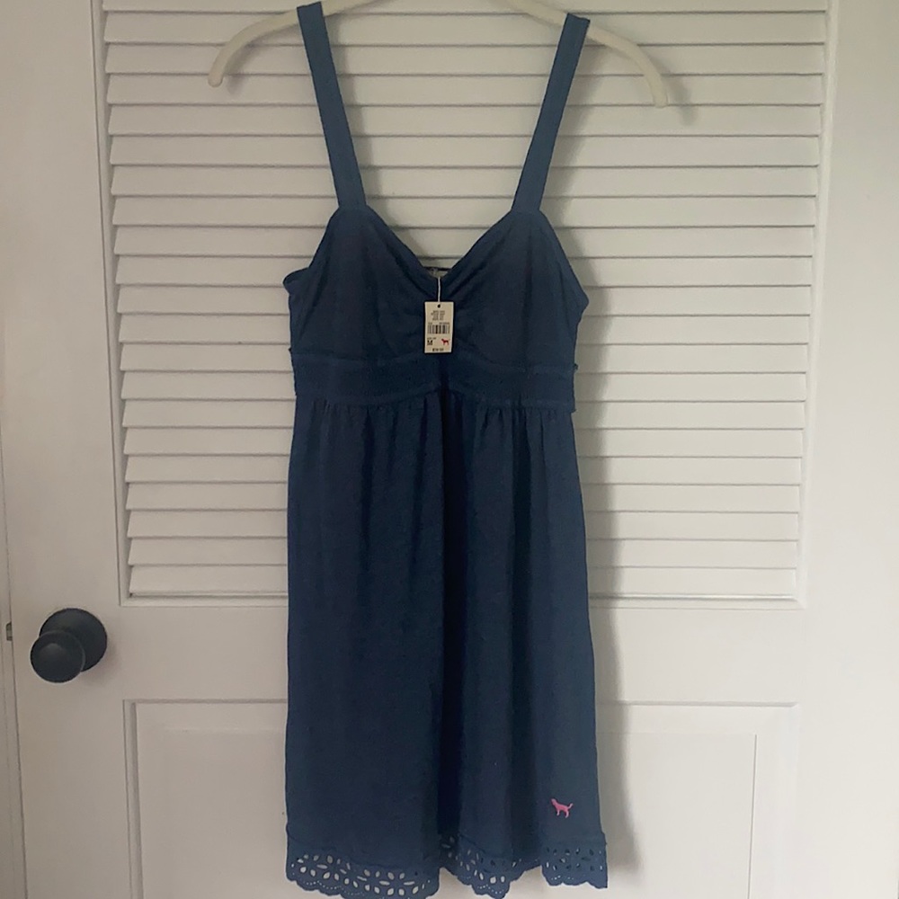 VS PINK Eyelet lace trim mini dress
